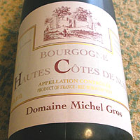 Domaine Michel Gros BOURGOGNE HAUTES COTES DE NUITS 2002