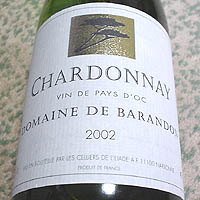 DOMAINE DE BARANDON CHARDONNAY 2002