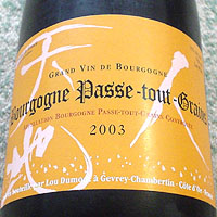 Maison Lou Dumont Bourgogne Passe-tout-Grains 2003