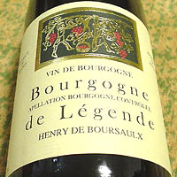 HENRY DE BOURSAULX Bourgogne de Legende 2004