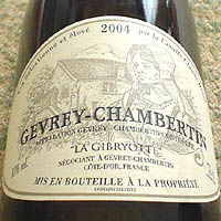 LA GIBRYOTTE GEVREY-CHAMBERTIN 2004