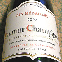 CAVE DE SAUMUR Saumur Champigny LES MEDAILLES 2003