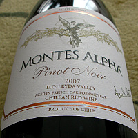 MONTES ALPHA Pinot Noir 2007