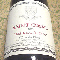 SAINT COSME Cotes du Rhone LES DEUX ALBION 2005