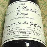 Chateau de La Greffiere Macon-La Roche-Vineuse Rouge 2005